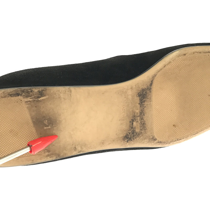 sergio rossi / セルジオロッシ スエード レザー ファー付き ローファー 保存袋有