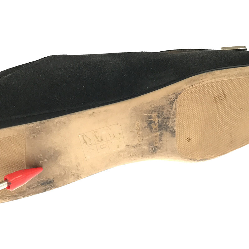 sergio rossi / セルジオロッシ スエード レザー ファー付き ローファー 保存袋有