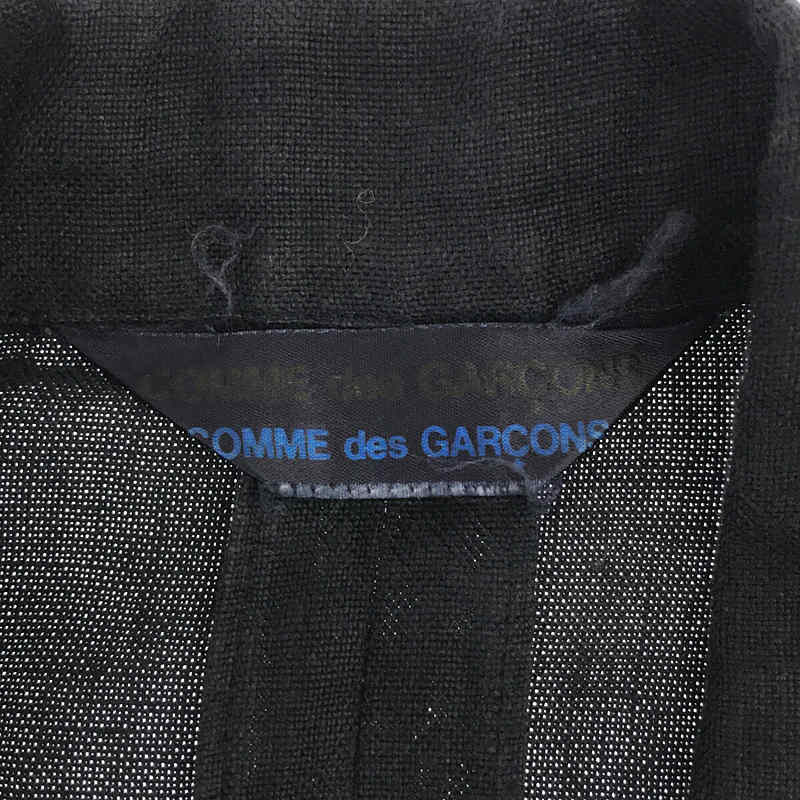 COMME des GARCONS COMME des GARCONS / コムコム 染加工 リネン シングルブレスト テーラード ジャケット