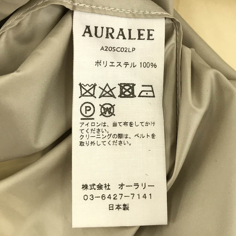 AURALEE / オーラリー SUPER LIGHT POLYESTER SOUTIEN COLLAR CORT ライト ポリエステル 比翼 コート