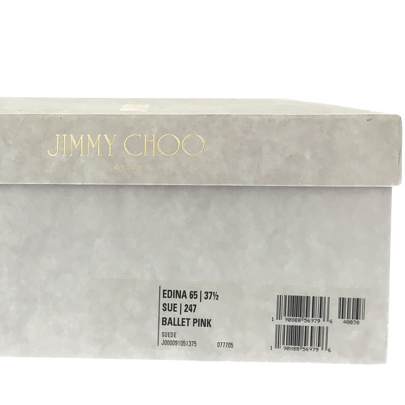 JIMMY CHOO / ジミーチュウ Edina 65 Suede Sandals スエード レザー ストラップ パンプス 箱有