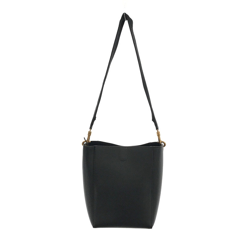 サングル バゲット スモール ソフトグレインドカーフスキン ブラック CELINE セリーヌ ショルダーバッグ サングル バケット スモール