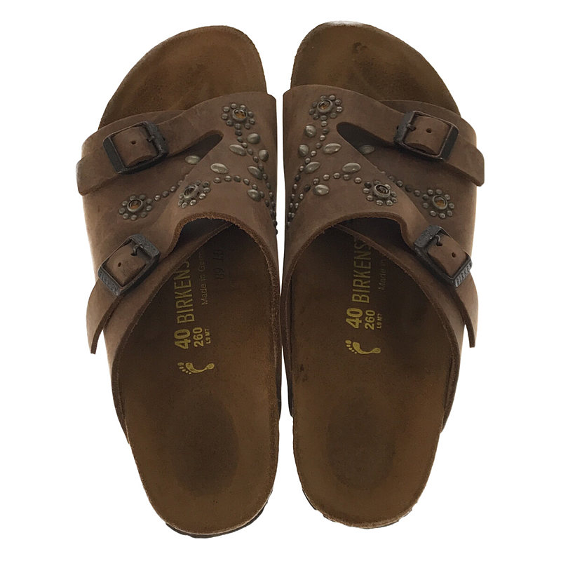 BIRKENSTOCK / ビルケンシュトック ×HTC エイチティーシー別注 ZURICH チューリッヒ オレンジストーン スタッズ カスタム レザー サンダル