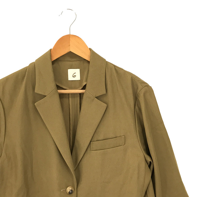 6(ROKU) / ロク Tailored Jackets レーヨン コットン ショートスリーブ テーラード ジャケット