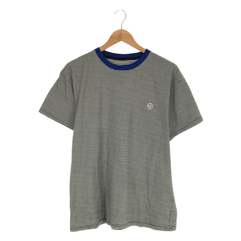 S/S TRIM COLOR BORDER TEE トリム カラー ボーダー バックプリント 半袖 Tシャツuniform experiment /  ユニフォームエクスペリメント