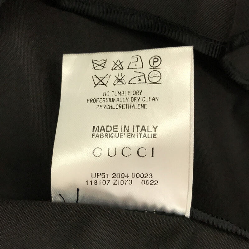 GUCCI / グッチ イタリア製 コットン ポリエステル ギャバジン トレンチコート ハンガー・カバー付き