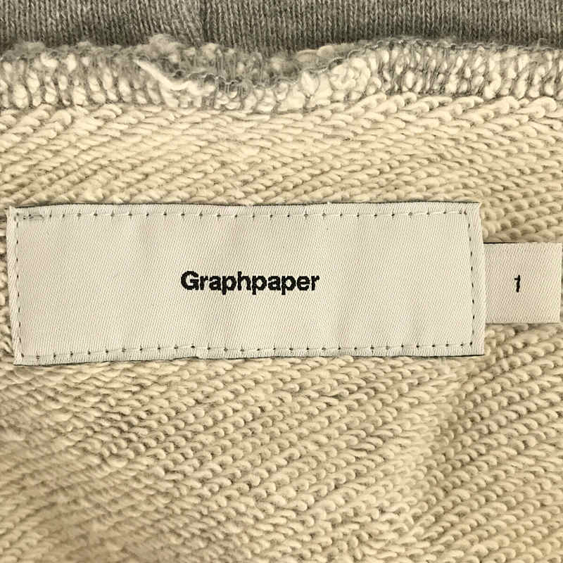 Graphpaper / グラフペーパー × LOOPWHEELER ループウィラー別注 Half-Zip Parka スウェット ハーフジップ バックプリント パーカー