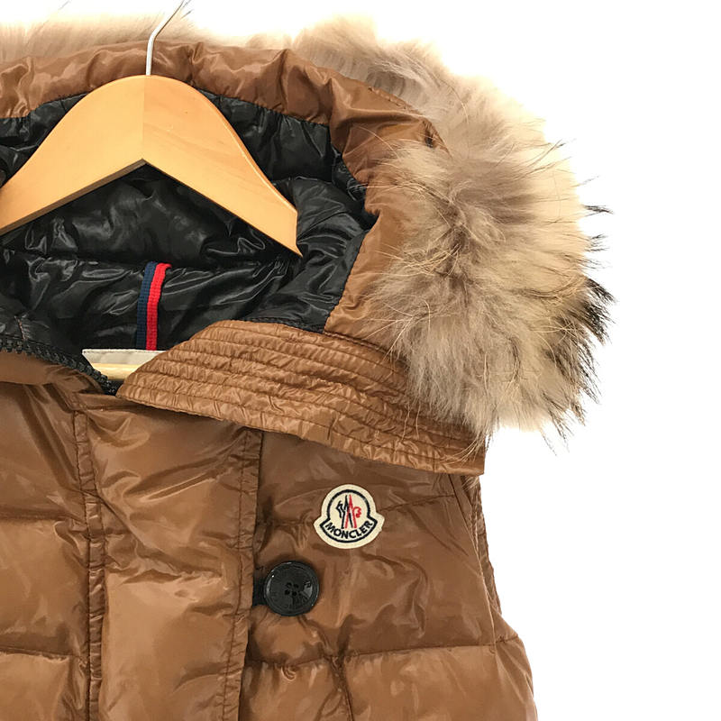 MONCLER / モンクレール TARN GILET  タルン ジレ ファーフード付き ダウンベスト