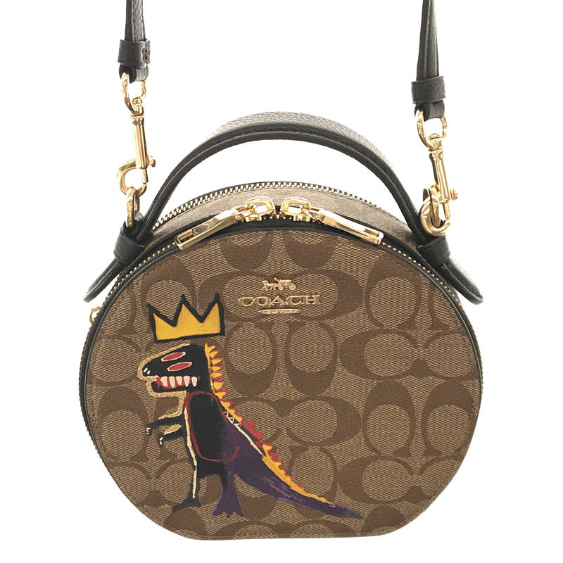 COACH / コーチ × Basquiat バスキア コラボ 2Way シグネチャー キャンバス キャンティーン クロスボディ ショルダー ハンド バッグ