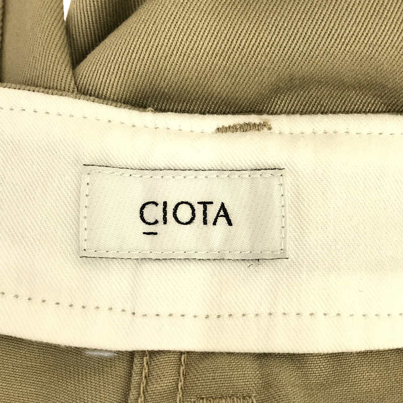 CIOTA / シオタ SUVIN COTTON CINO PANTS SLACKS スビン コットン ウエポン チノ パンツ