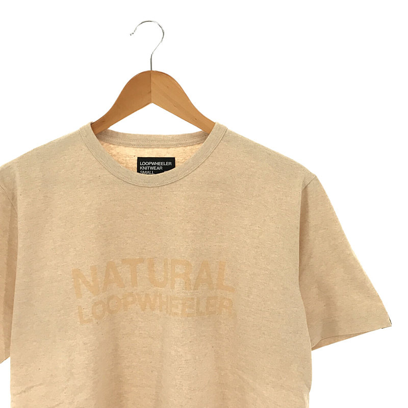 LOOPWHEELER / ループウィラー NATURAL LOOPWHEELER コットン プリントT シャツ