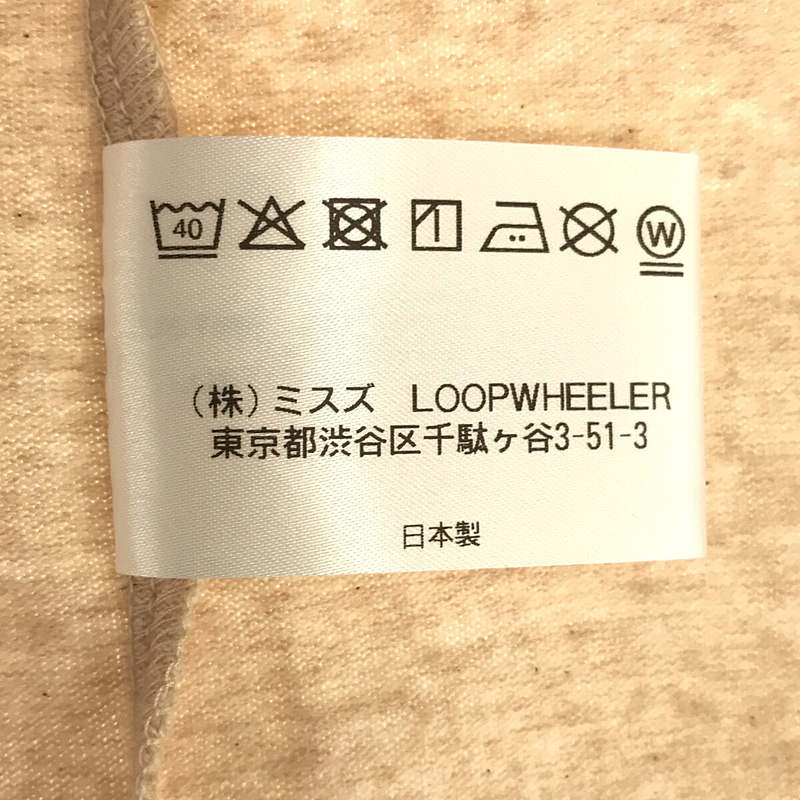 LOOPWHEELER / ループウィラー NATURAL LOOPWHEELER コットン プリントT シャツ