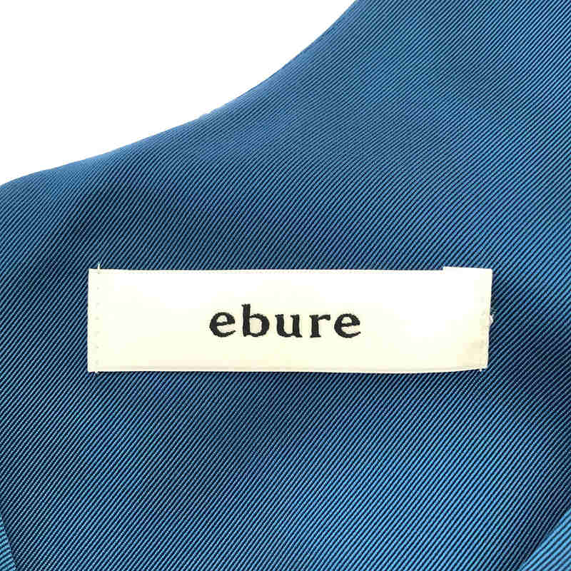 ebure / エブール ホワイトステッチ ノースリーブ Aライン ワンピース