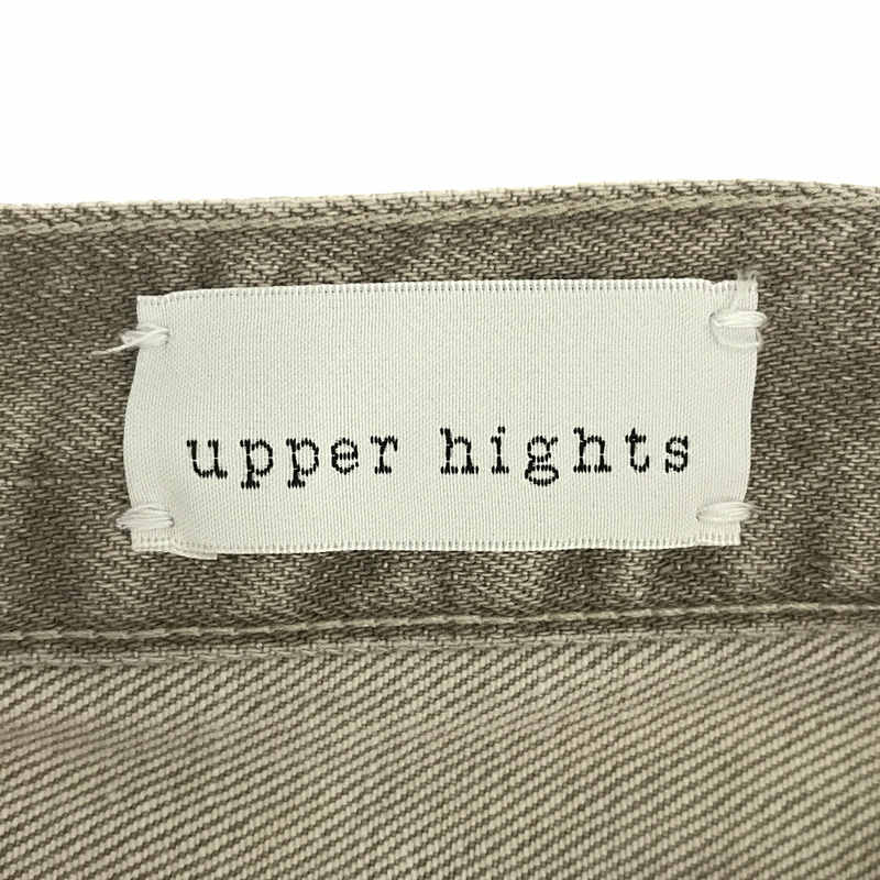 upper hights / アッパーハイツ THE STELLA SEPIA LONG ストレッチスリムテーパードデニムパンツ