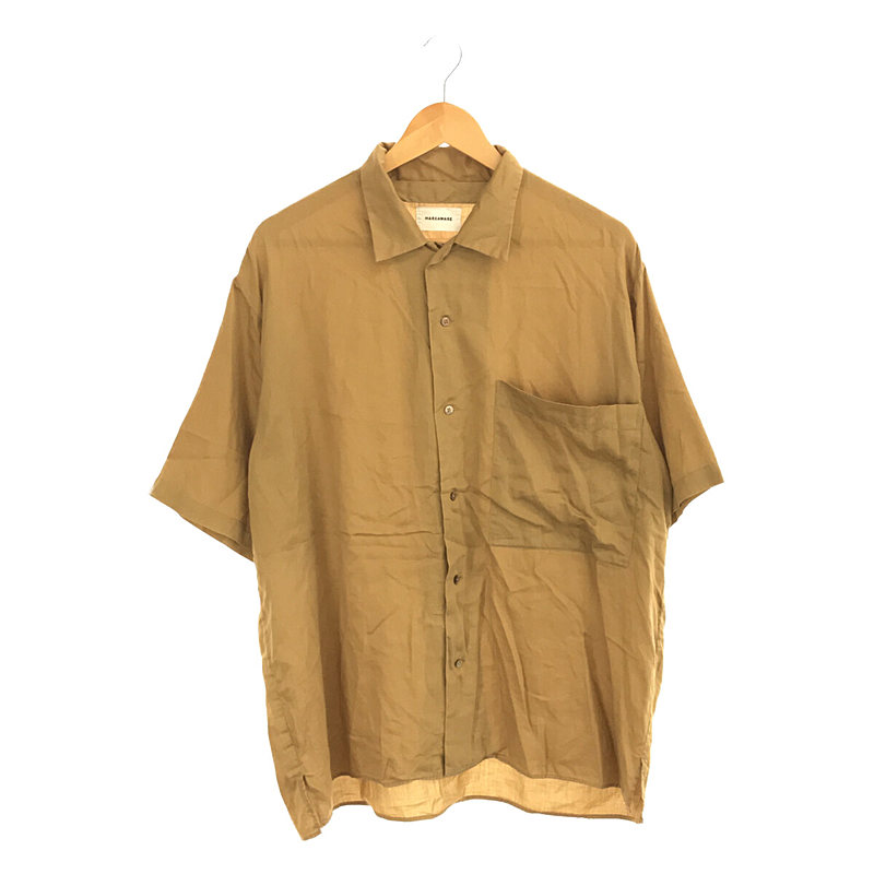 OPEN COLLAR SHIRTS S/S コットン オープンカラー シャツ