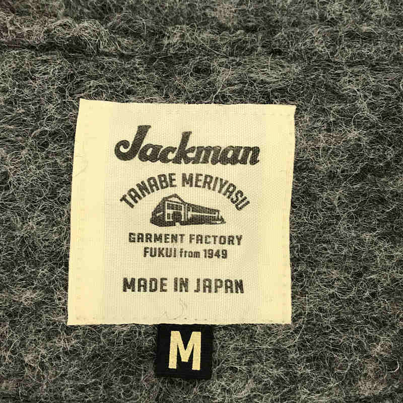 JACKMAN / ジャックマン WOOL WATCH SHIRT ウール ウォッチ シャツ ハーフジップ プルオーバー