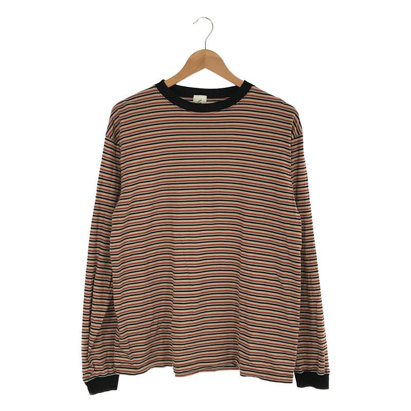 COTTON BORDER LONG SLEEVE T-SHIRT コットン ボーダー ロングスリーブ Tシャツ6(ROKU) / ロク