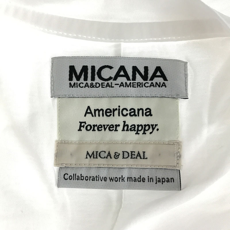 Americana / アメリカーナ × MICA&DEAL マイカ＆ディール ロゴ コットン カットソー white
