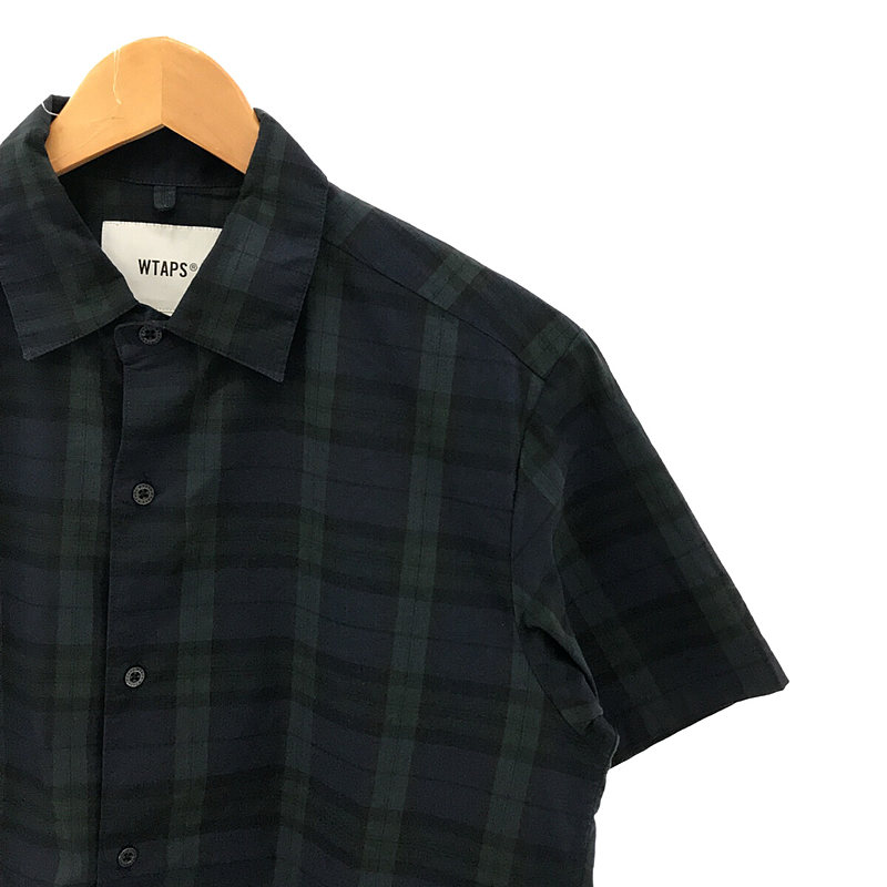 WTAPS / ダブルタップス UNION01 /SS/ COPO.RIPSTOP.TEXTILE.COOLMAX チェック 半袖 シャツ