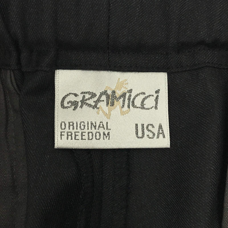 KIYONAGA&CO. / キヨナガ アンド コー × GRAMICCI 別注 WIDE CROPPED EASY SLACKS BY LORO PIANA クロップド イージー スラックス