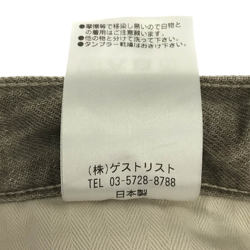 upper hights / アッパーハイツ ”THE STELLA/ステラ” ストレッチスリムテーパードデニムパンツ SEPIA セピア 13M219-SPA