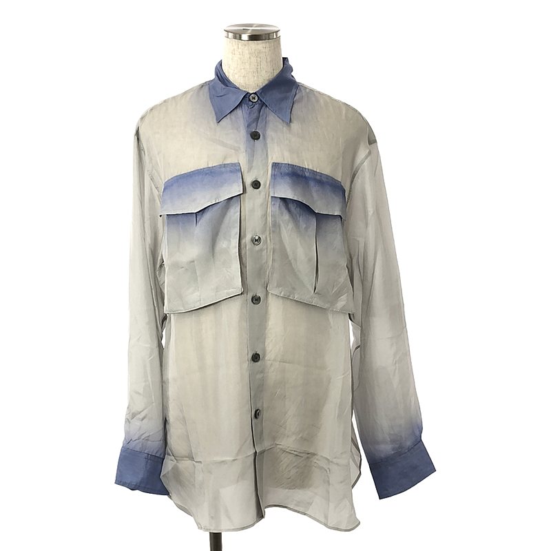 CALANDER TRIS 8162 M.W.SHIRT silk100％ / シルク カランダートリスシャツ