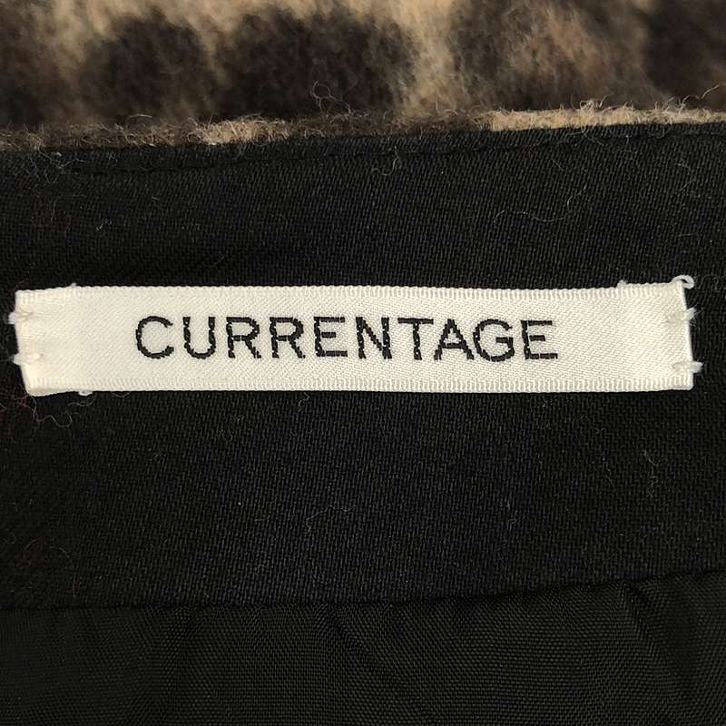 CURRENTAGE / カレンテージ レオパード柄 SHORT BEAVERミニスカート