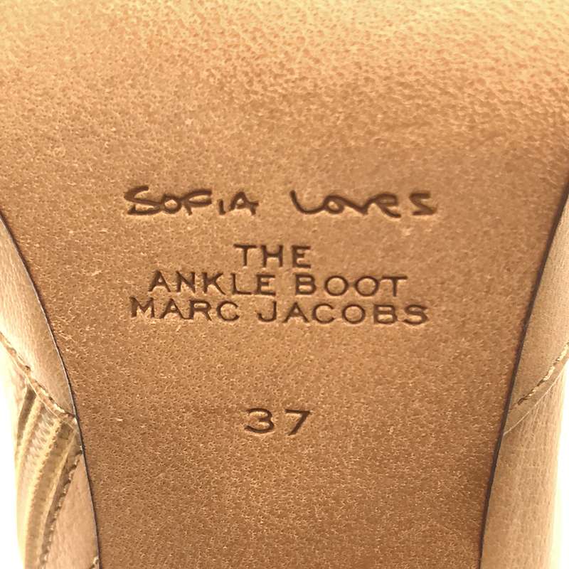 MARC JACOBS / マークジェイコブス SOFIA LOVES  ANKLE BOOT / レザー サイドジップ アンクルブーツ / ブーティ