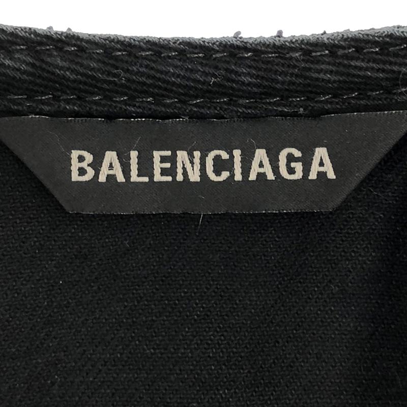 BALENCIAGA / バレンシアガ ウォッシュドブラック ノースリーブデニムドレス
