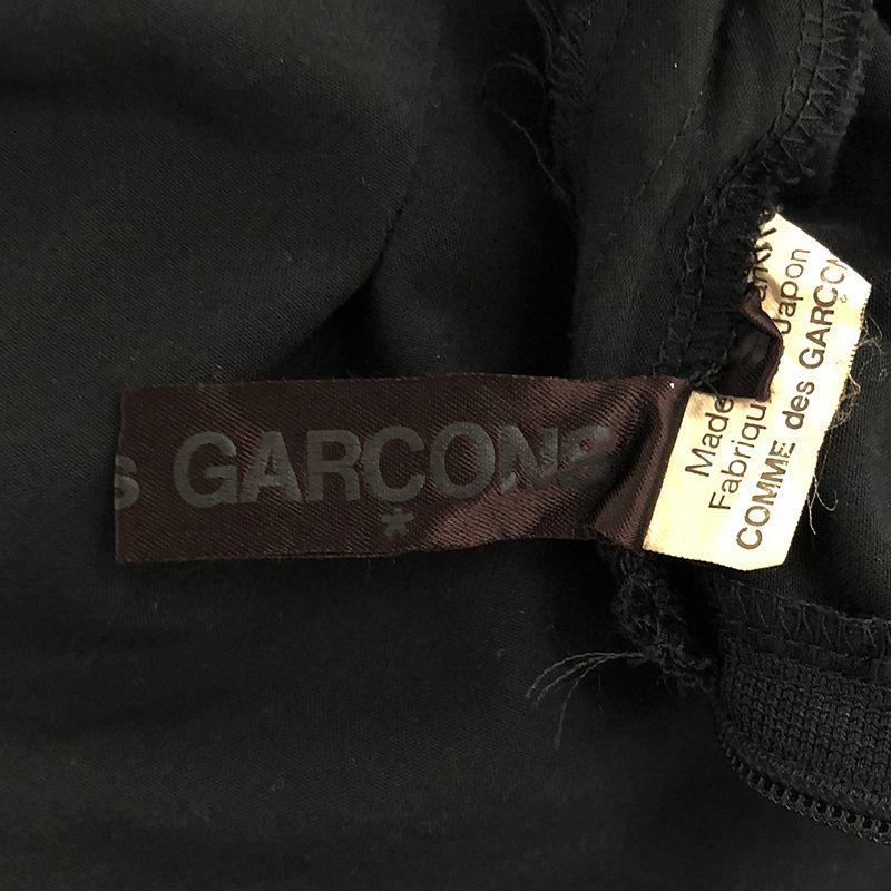 COMME des GARCONS / コムデギャルソン ポリエステル 製品加工 断ち切り フリル装飾 ティアード ボリューム オーバー ワンピース