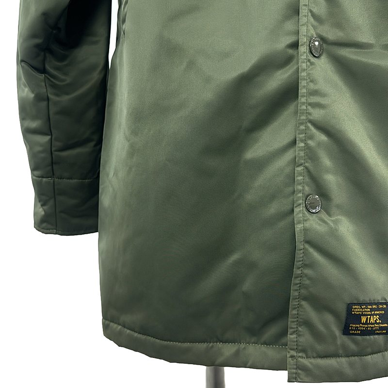 WTAPS / ダブルタップス COACH LONG_JACKET NYLON TWILL1 / リバーシブル ミリタリー ブルゾン / オーバー コーチジャケット