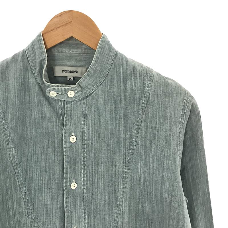 nonnative / ノンネイティブ WANDERER SHIRT シャンブレー バンドカラー プルオーバーシャツ