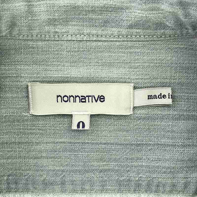 nonnative / ノンネイティブ WANDERER SHIRT シャンブレー バンドカラー プルオーバーシャツ