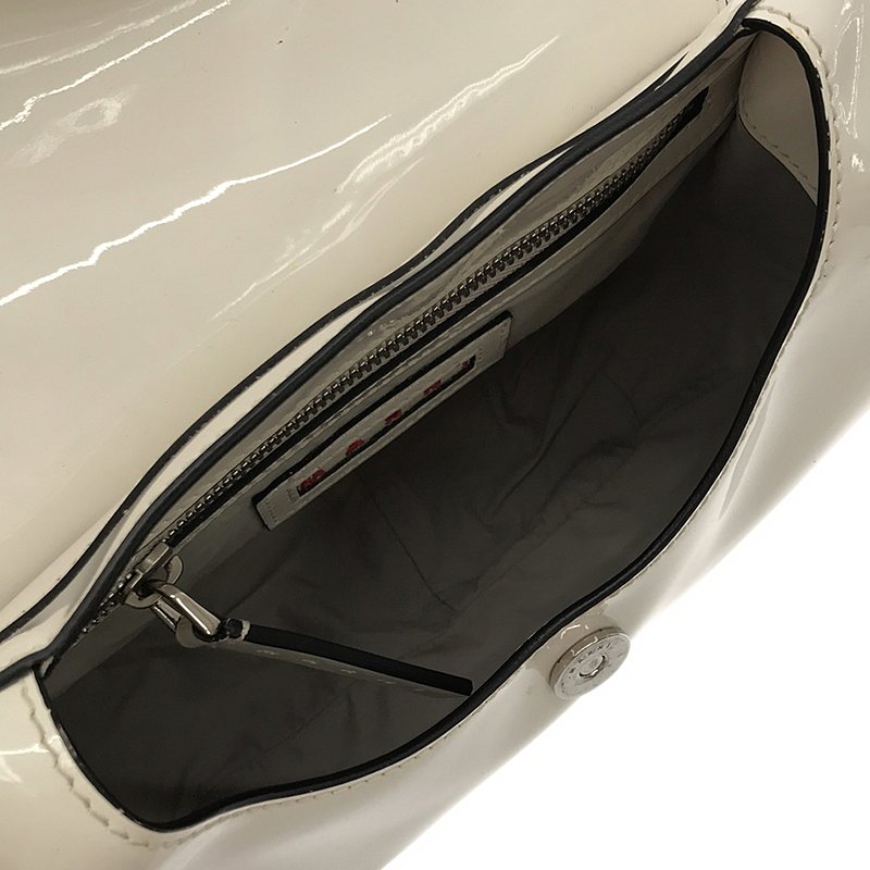 MARNI / マルニ エナメル フラップ ショルダーバッグ