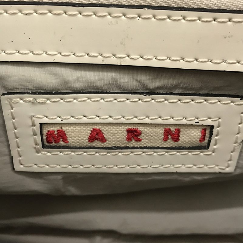 MARNI / マルニ エナメル フラップ ショルダーバッグ