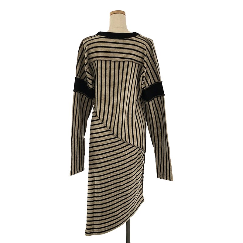 MM6 Maison Margiela / エムエムシックスメゾンマルジェラ Stripes Wool Long Sleeves Medium Dresses ニットワンピース