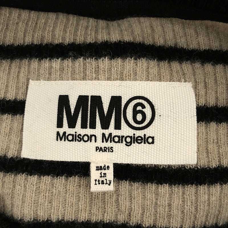 MM6 Maison Margiela / エムエムシックスメゾンマルジェラ Stripes Wool Long Sleeves Medium Dresses ニットワンピース