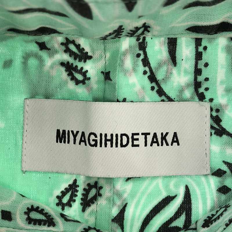 MIYAGIHIDETAKA / ミヤギヒデタカ BANDANA SHIRT パッチワーク バンダナ 半袖シャツ