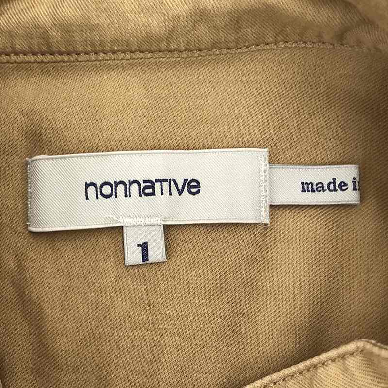 nonnative / ノンネイティブ WANDERER SHIRT コットン シルク バンドカラー プルオーバーシャツ