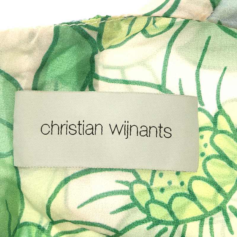 Christian Wijnants / クリスチャンワイナンツ シルク フラワープリント 総柄 ロングワンピース