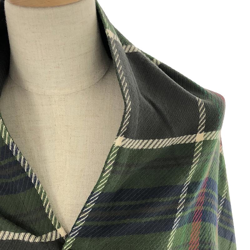 Engineered Garments / エンジニアドガーメンツ Button Shawl - Big Plaid Hv Flannel / フランネル ボタンショール ストール / ユニセックス