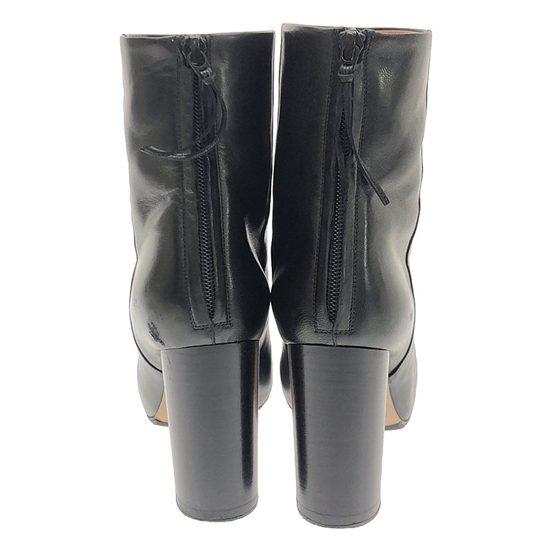 ISABEL MARANT / イザベルマラン ICONIC LEATHER BOOTS レザー バックジップ チャンキーヒール ショートブーツ