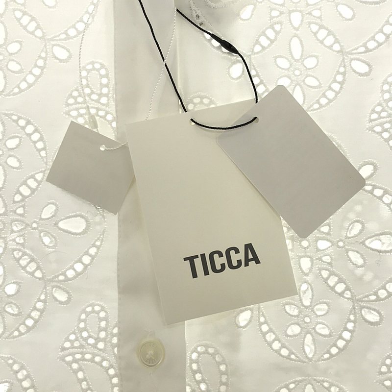 TICCA / ティッカ ショートスリーブ レース シャツブ ラウス