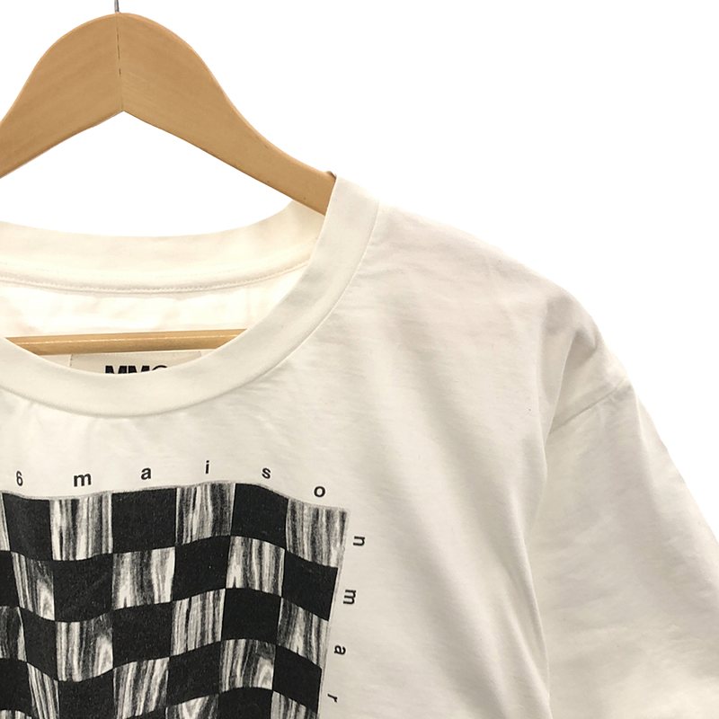 MM6 Maison Margiela / エムエムシックスメゾンマルジェラ CHECKERS PRINTED SHORT TEE Tシャツ