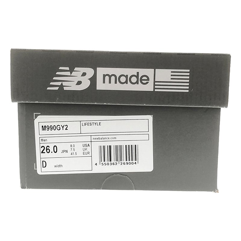 New Balance / ニューバランス M990GY2 / USA製 スエード レザー ローカットスニーカー