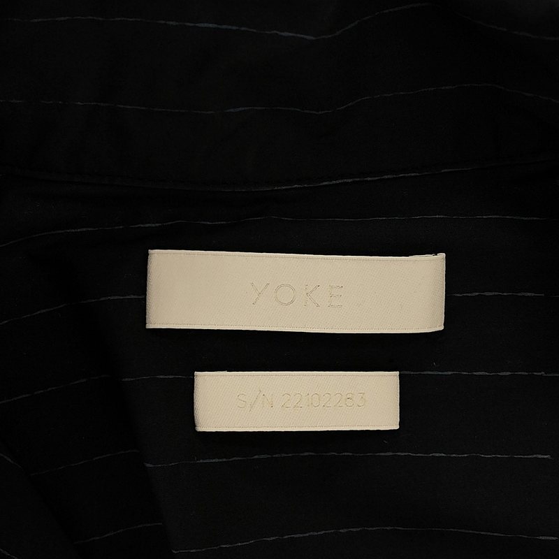 YOKE / ヨーク HAND STRIPE PRINT SHIRT S/S ハンドストライププリント 半袖シャツ