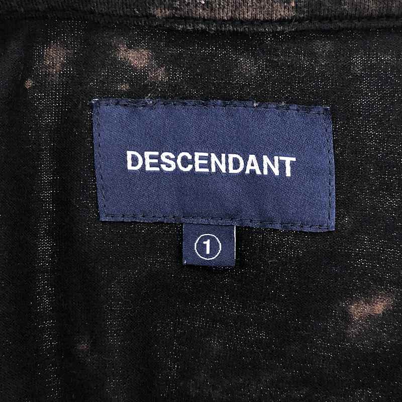 DESCENDANT / ディセンダント CACHALOT BLEACH LS タイダイ ブリーチ加工 カットソー 長袖Tシャツ