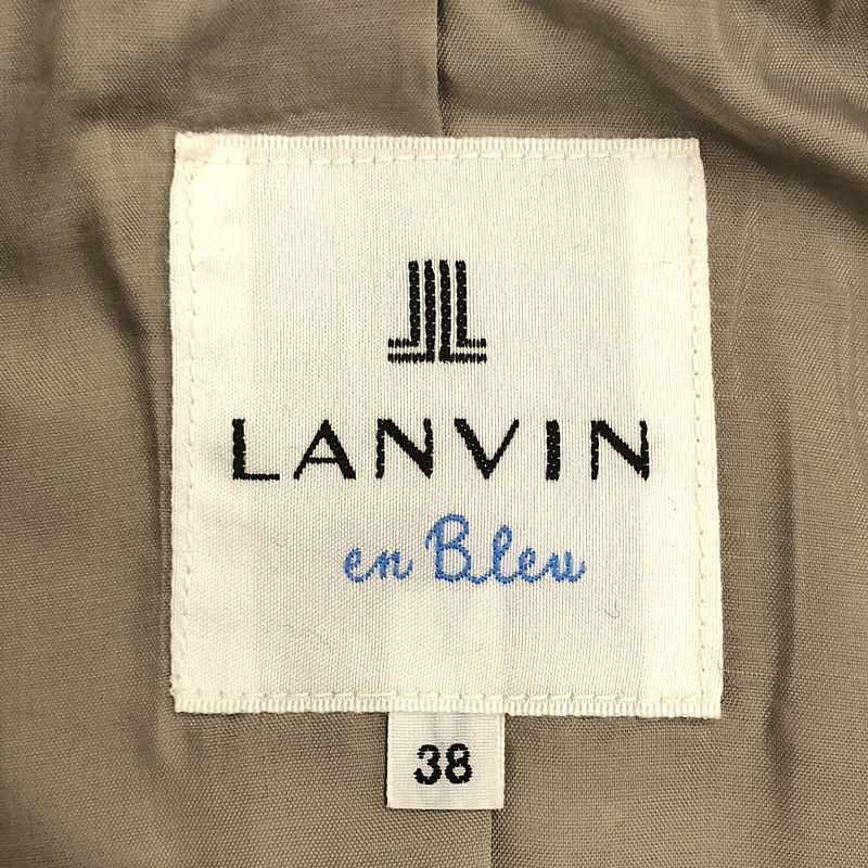 LANVIN / ランバン ラムレザーノーカラージャケット