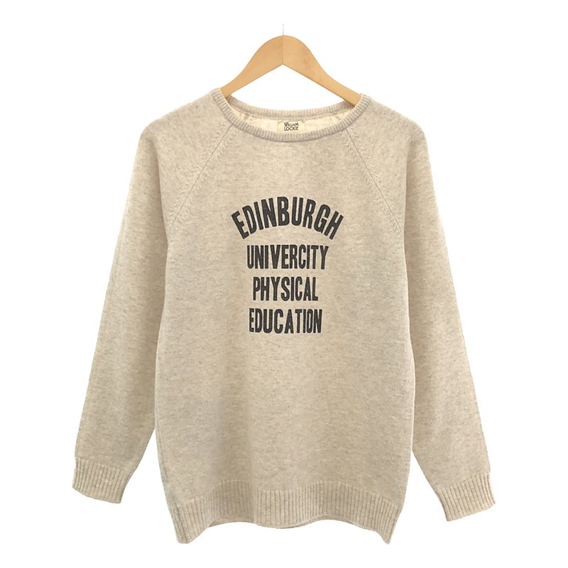 WILLIAM LOCKIE LOGO CREWNECK RAGLAN PULL ニット