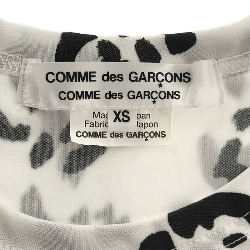COMME des GARCONS COMME des GARCONS / コムコム プリント アシンメトリーTシャツ